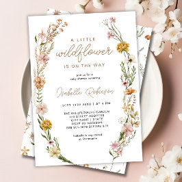 Invitación Flor silvestre floral Género Neutral Baby Shower