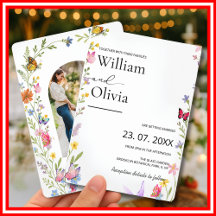 Flor silvestre florida Elegante Boda de mariposas