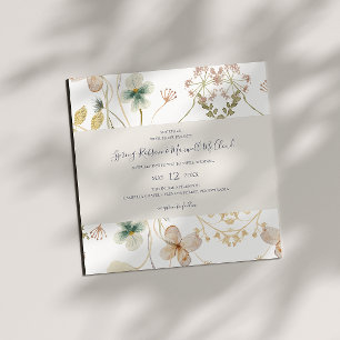Invitación Flor silvestre primavera   Boda de la Plaza Blanca