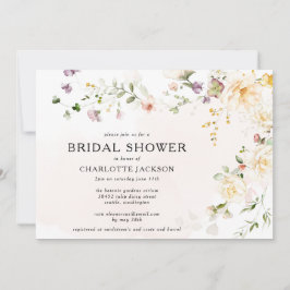 Invitación Flor silvestre romántica Boho Bridal Shower