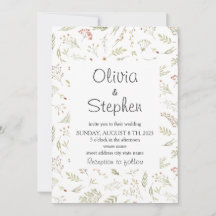 Flor silvestre Romántico delicado floral Boda Rúst