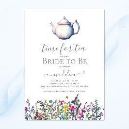 Invitación Flor silvestre Tea Bridal Shower