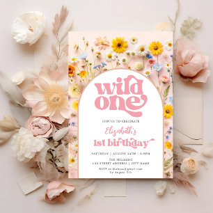 Invitación Flor silvestre un cumpleaños