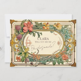 Invitación Flor silvestre victoriana Ornate Border Weddesmade