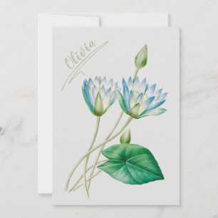 Invitación Flor vintage egipcia Lotus