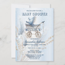 Flora azul de Stroller clásica Cute de Baby Shower
