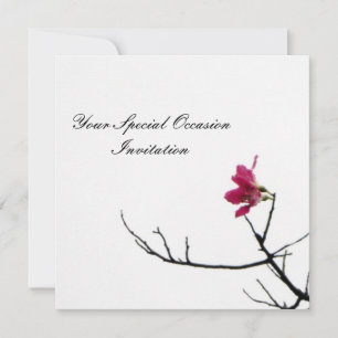 Invitación Flora de bienvenida de primavera/ ocasión oriental