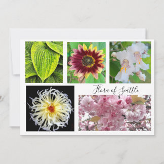 Invitación flora de Seattle