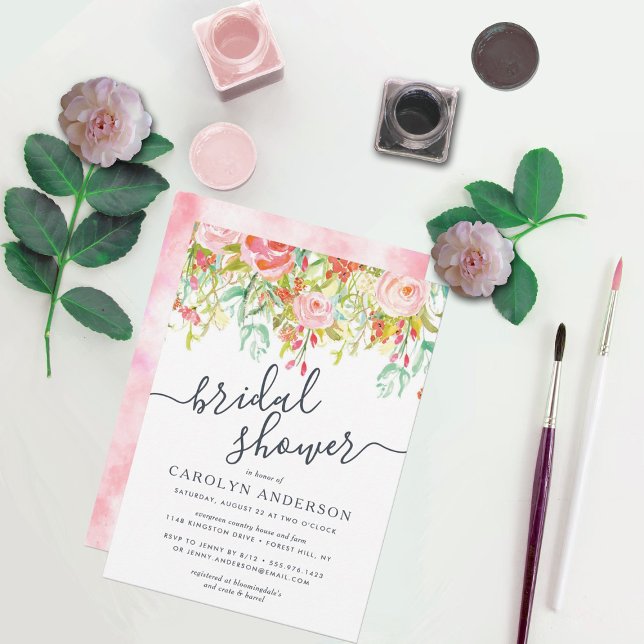 Invitación Flora de verano de primavera | Ducha de novia (Subido por el creador)