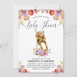Invitación Flora Doe Baby Shower
