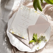 Flora dorada | Baby Shower de la frontera de las f