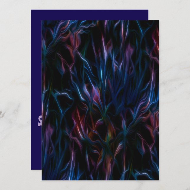 Invitación Flora nocturna Jupiteriana (Anverso / Reverso)