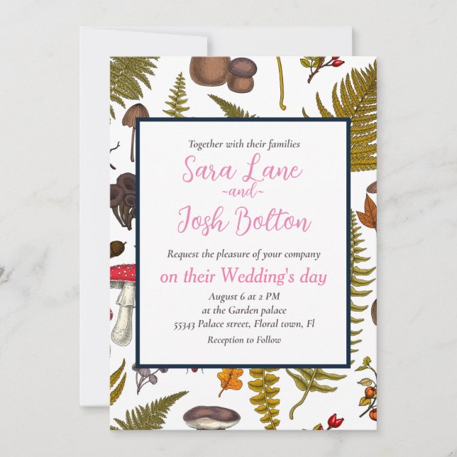 Invitación Flora y fauna silvestres 2 (Anverso)