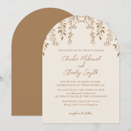 Invitación Floración colgante Foliage cálido Romántico Boho E