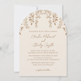 Invitación Floración colgante Foliage cálido Romántico Boho E