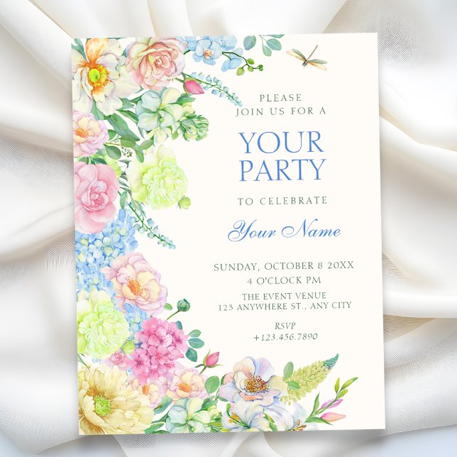 Invitación Floración floral estética (Subido por el creador)