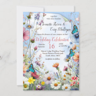 Invitación Floraciones de primavera y verano florecientes