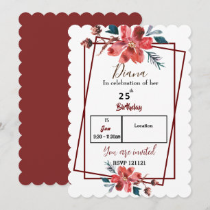 Invitación Floral