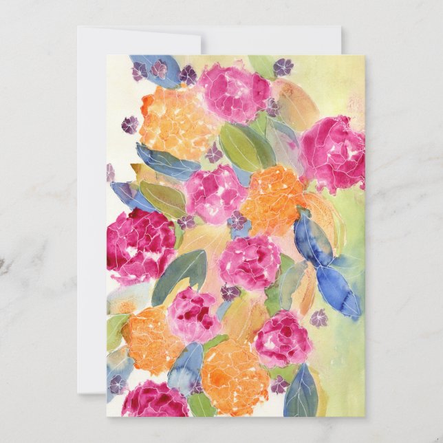 Invitación floral (Anverso)