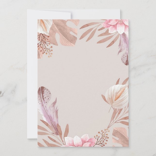 Invitación Floral (Anverso)