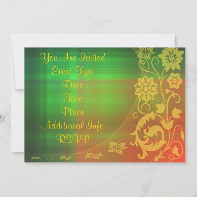 invitación floral (Anverso)