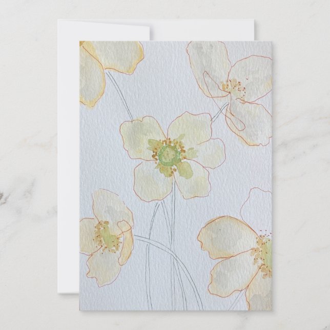 Invitación floral (Anverso)