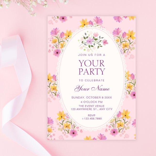 Invitación Floral  (Subido por el creador)