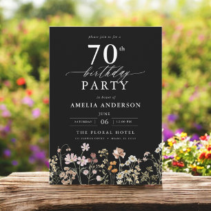 Invitación Floral 70 Aniversario del Jardín de Flores Silvest