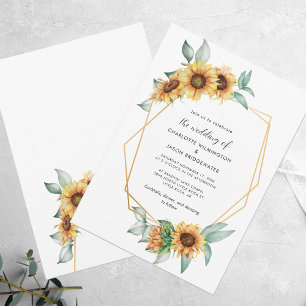 Invitación Floral acuarela Boda de la vegetación giratoria