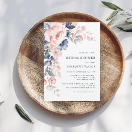 Invitación Floral acuarela Botánica Ducha Nupcial