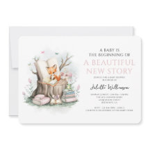 Floral acuarela Hermosa Nueva Historia Baby Shower