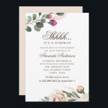 Invitación Floral acuática 30 fiesta sorpresa por cumpleaños<br><div class="desc">Invitación a una fiesta sorpresa con flores de color acuático el 30 aniversario. Por favor,  contáctame si necesitas artículos adicionales.</div>