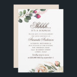 Invitación Floral acuática 30 fiesta sorpresa por cumpleaños<br><div class="desc">Invitación a una fiesta sorpresa con flores de color acuático el 30 aniversario. Por favor,  contáctame si necesitas artículos adicionales.</div>