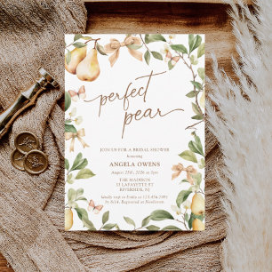 Invitación Floral acuática Perfecta Par Bridal Shower