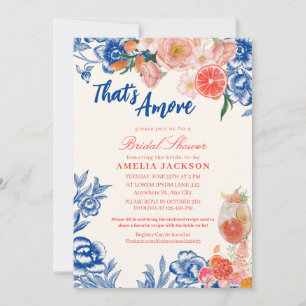 Invitación Floral acuática que es más ducha de novia