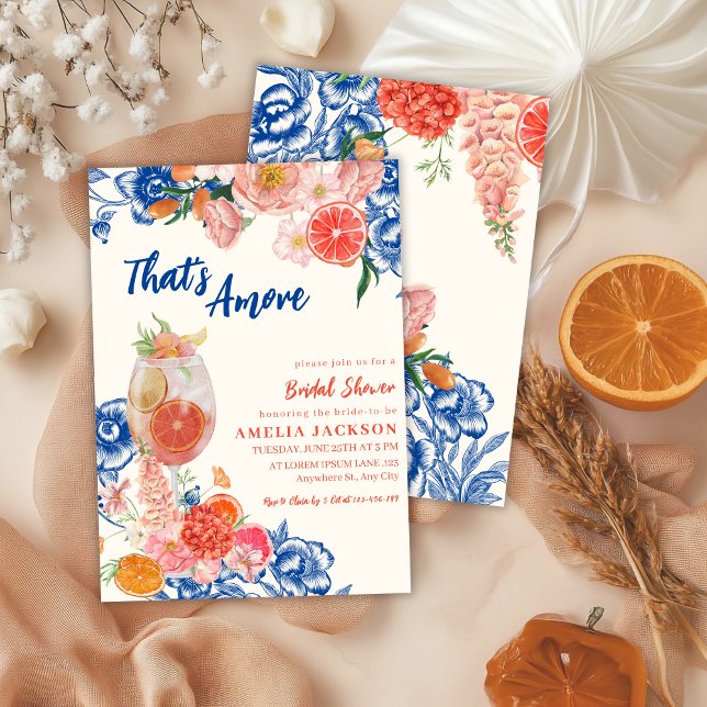 Invitación Floral acuática que es más ducha de novia (Subido por el creador)