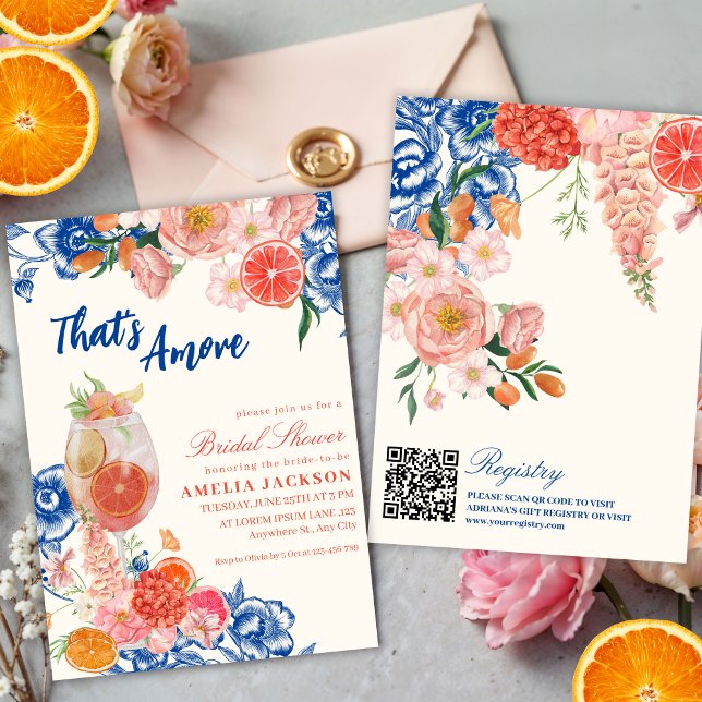Invitación Floral acuática que es más ducha de novia (Subido por el creador)
