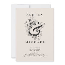 FLORAL AMPERSAND Rubor Engagement Party