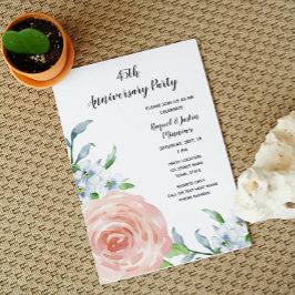 Invitación Floral Anniversary Invitation