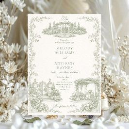 Invitación Floral Art Nouveau–Inspired Wedding Stationery Inv