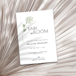 Invitación Floral Baby in Bloom Baby Shower