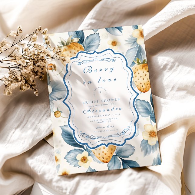 Invitación Floral Berry Moda Bridal Shower (Subido por el creador)