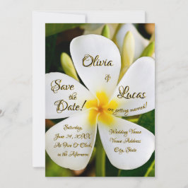 Invitación Floral blanca tropical - Nuevos comienzos - Boda
