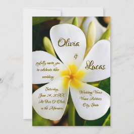 Invitación Floral blanca tropical - Nuevos comienzos - Boda