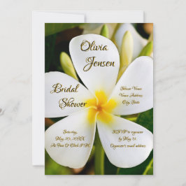 Invitación Floral blanca tropical - Nuevos comienzos - Novia