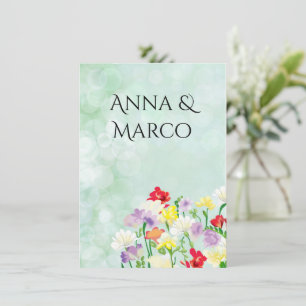 invitación floral boda