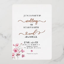Invitación floral boda
