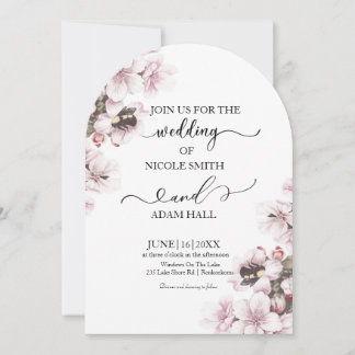 Invitación floral boda