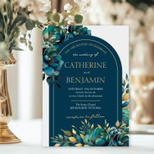 Invitación floral boda Boho Glam