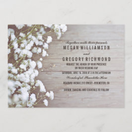Invitación Floral - Boda simple de verano de Rústica de Respi